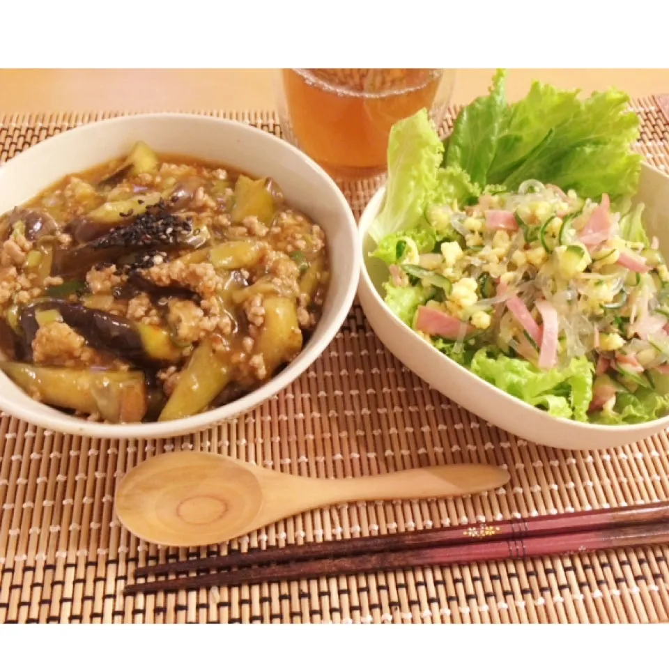 麻婆なす丼|うたままさん