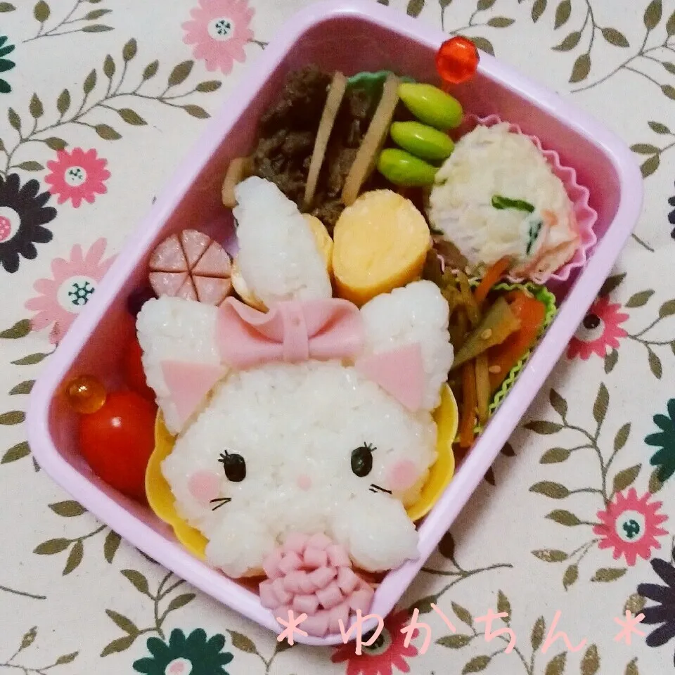 幼稚園弁当☆ツムツム＊マリーちゃんキャラ弁|ゆかちんさん