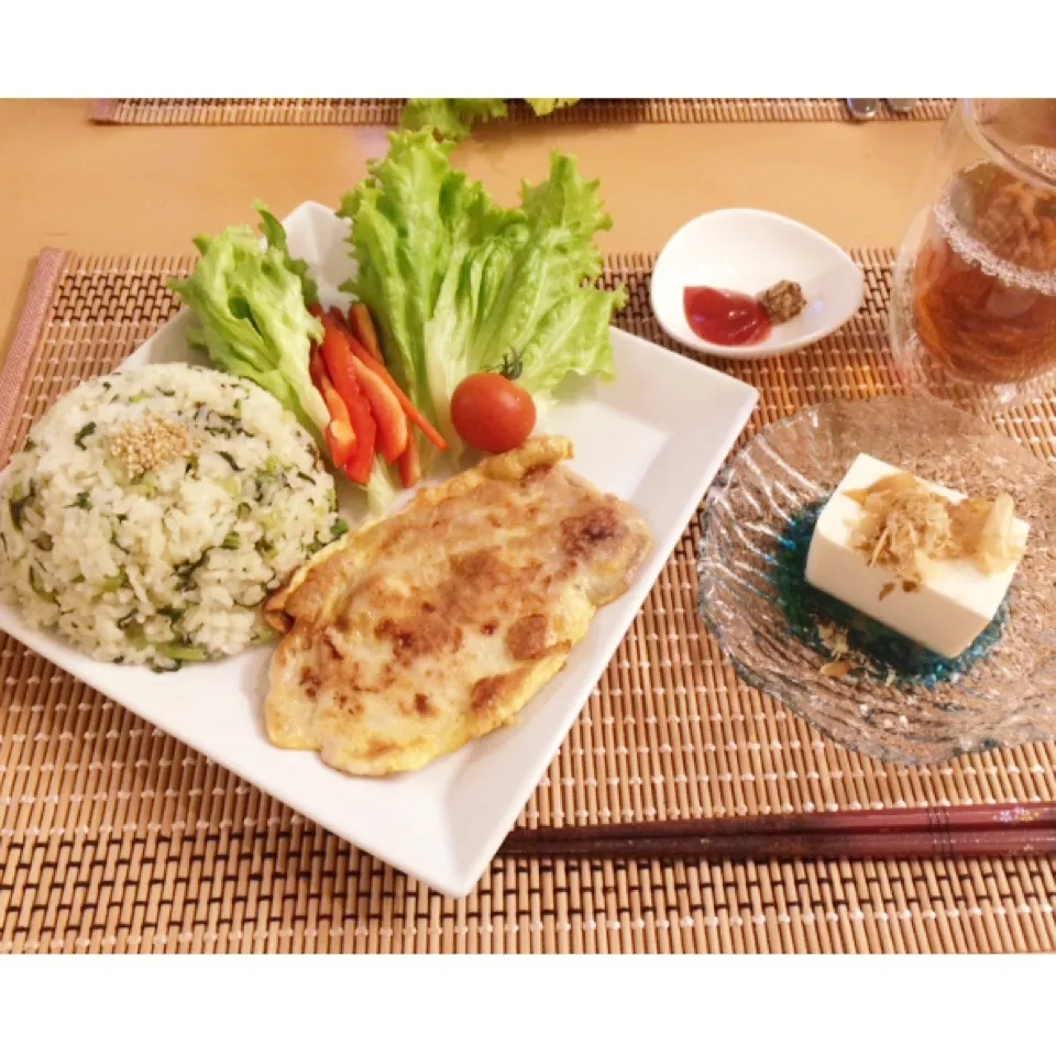 Snapdishの料理写真:ポークピカタのワンプレート|うたままさん