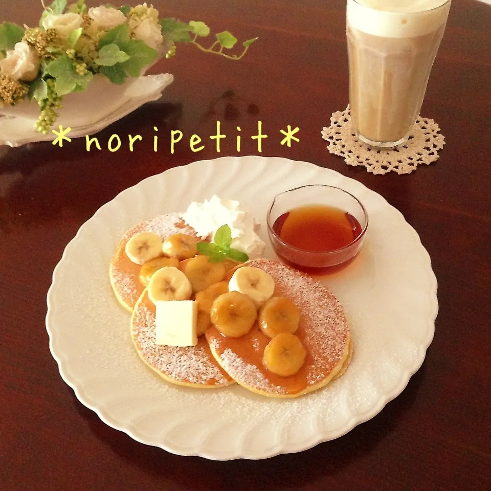 カフェ クッチーナ＆カンパニー風 キャラメルバナナパンケーキ|noripetit(のりP)さん