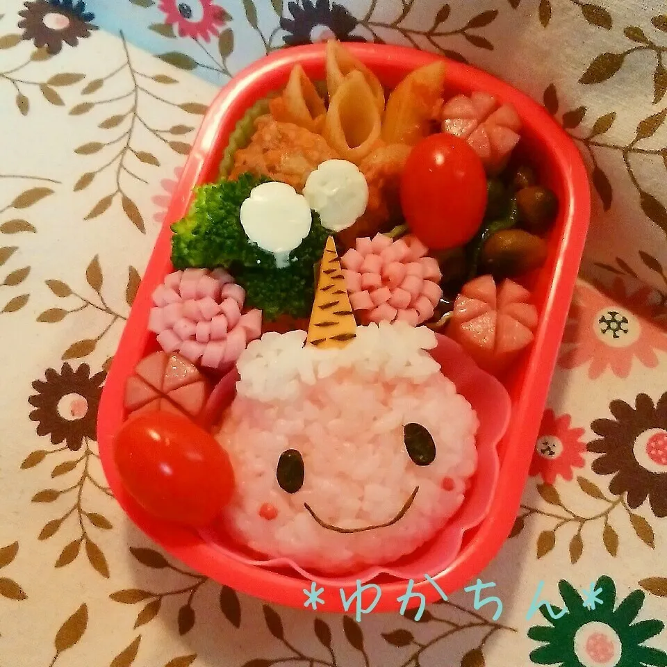 Snapdishの料理写真:幼稚園弁当☆赤鬼くん弁当|ゆかちんさん