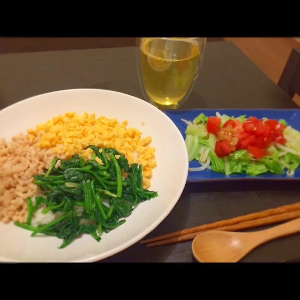 三色丼|うたままさん