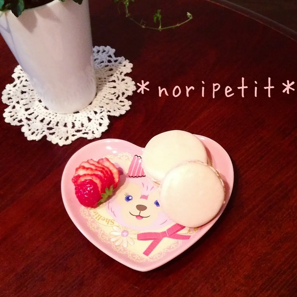 Snapdishの料理写真:米粉のマカロン♡|noripetit(のりP)さん