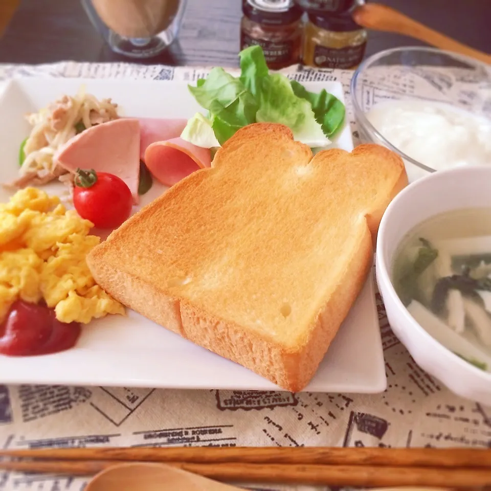 Snapdishの料理写真:朝ごパン|うたままさん