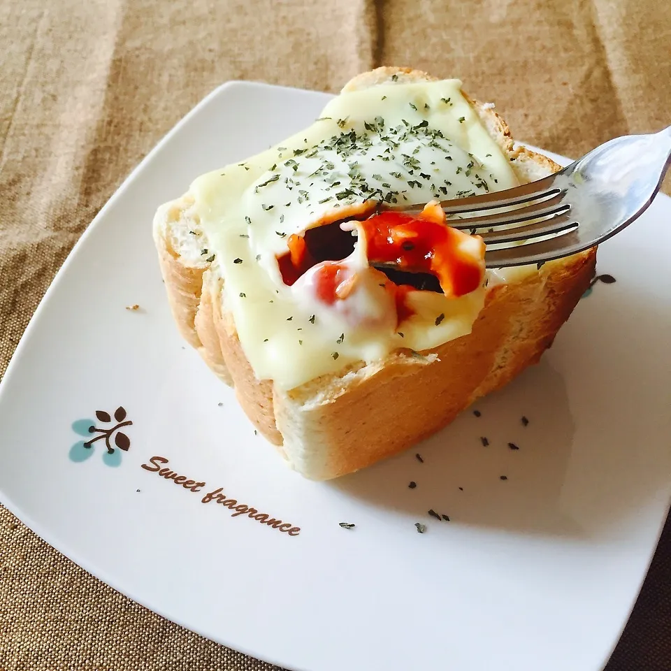 ダフルソフトかーらーのー。はふはふして食べよ♡パングラタン風|なーみさん