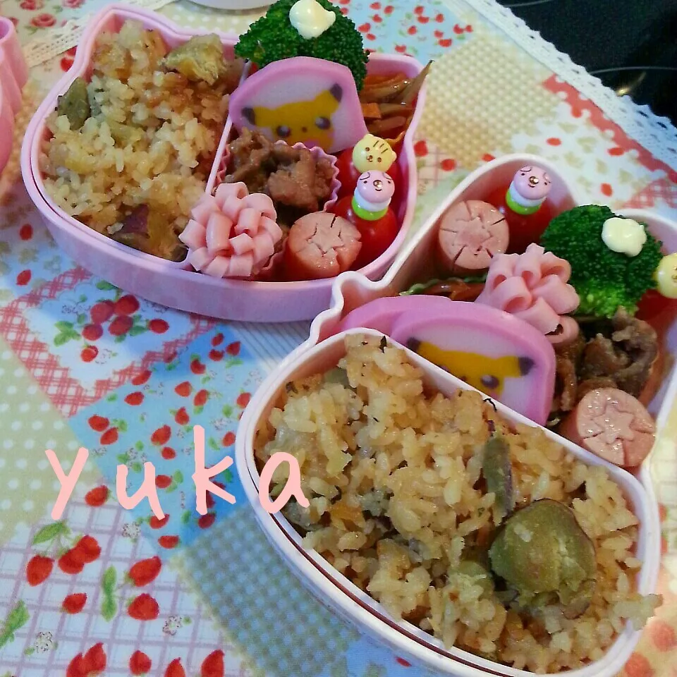 Snapdishの料理写真:幼稚園弁当☆さつまいもご飯|ゆかちんさん