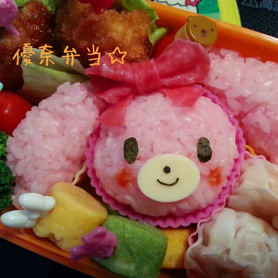 Snapdishの料理写真:幼稚園弁当☆ぼんぼんりぼんちゃん|ゆかちんさん