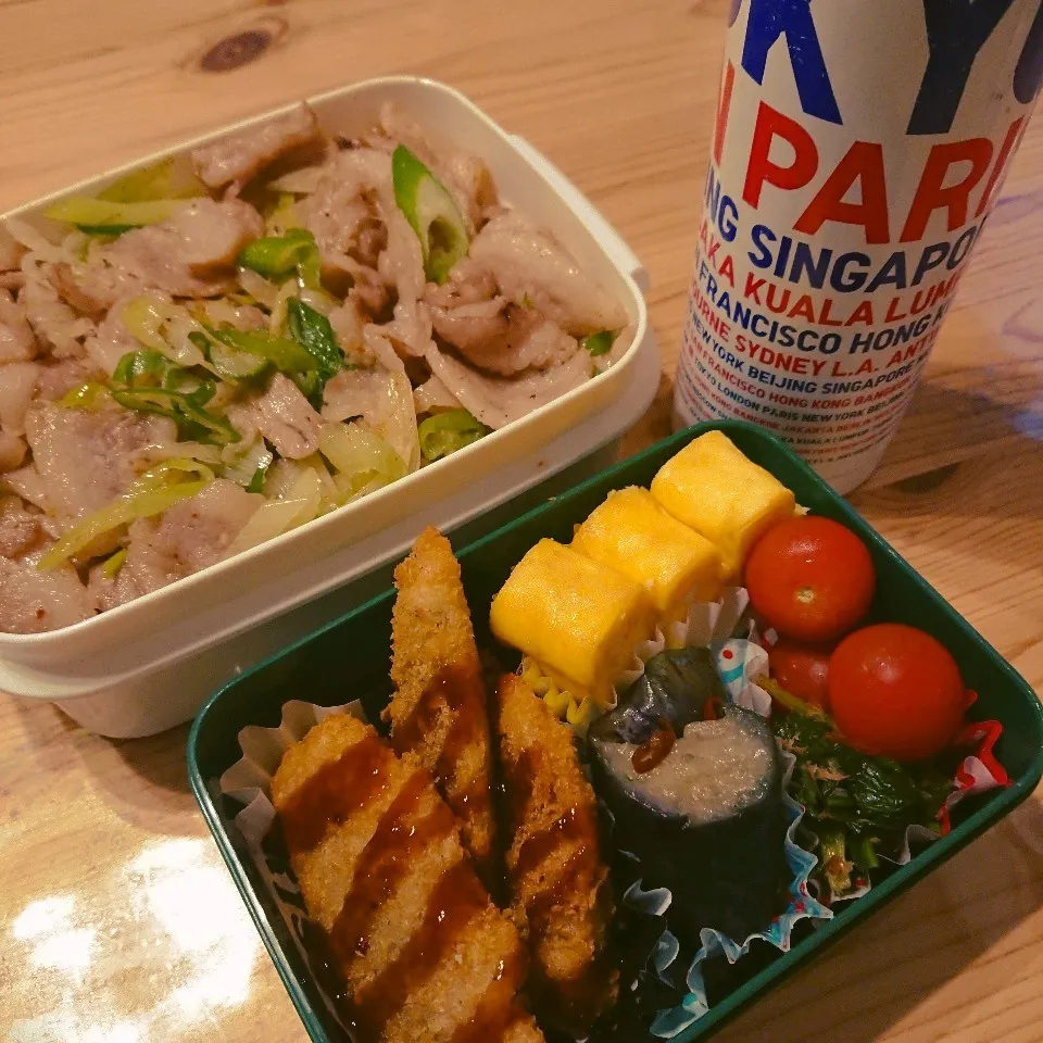 Snapdishの料理写真:ねぎ塩豚カルビ丼弁当🍱|あずきラテさん