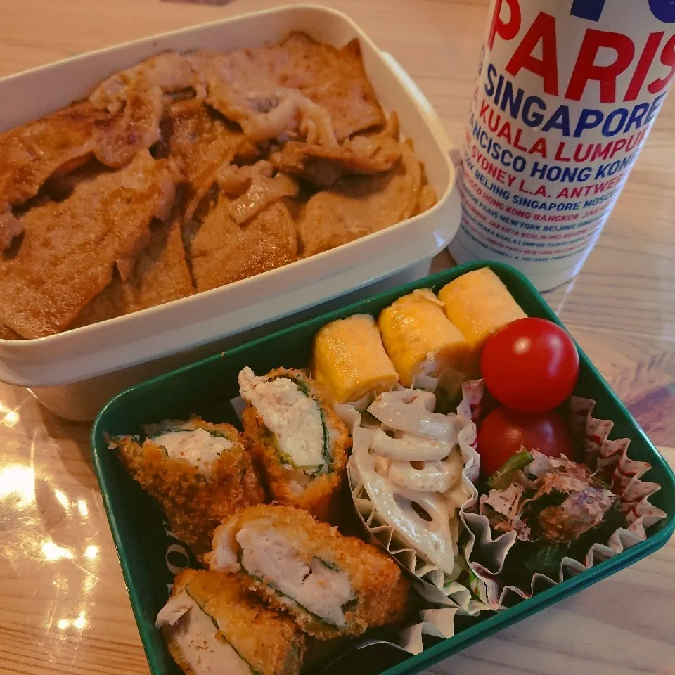 豚ロースしょうが焼丼弁当🍱|あずきラテさん