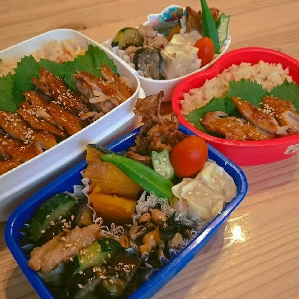 炒飯&サバみりん乗っけ弁当🍱|あずきラテさん