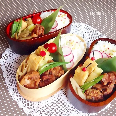 2014.6.16  鶏の唐揚げ弁当♪|豆子さん