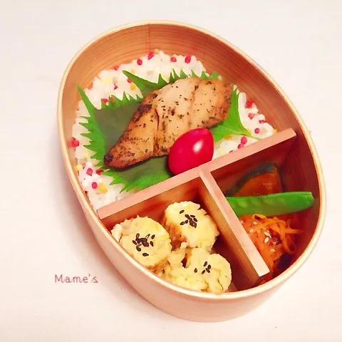 2014.6.7  誕生日に冷凍庫の整理弁当♪|豆子さん