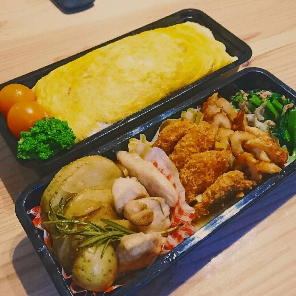 オムライス弁当|あずきラテさん