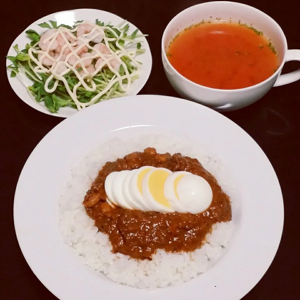 Snapdishの料理写真:豆入りキーマカレー|Yukiさん