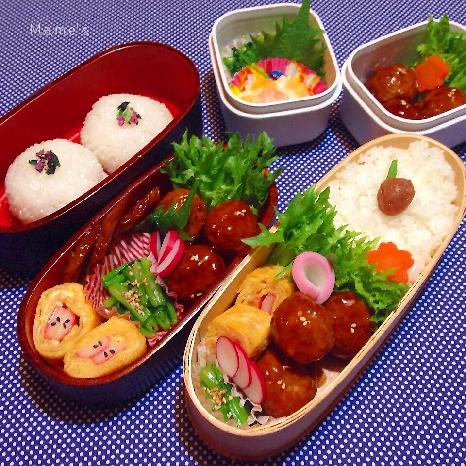 12月6日  パパさんと子どもたちのお弁当♪|豆子さん