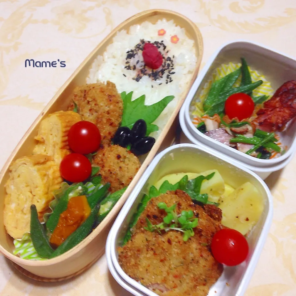 Snapdishの料理写真:11月1日  パパさんとく〜さんのお弁当♪|豆子さん