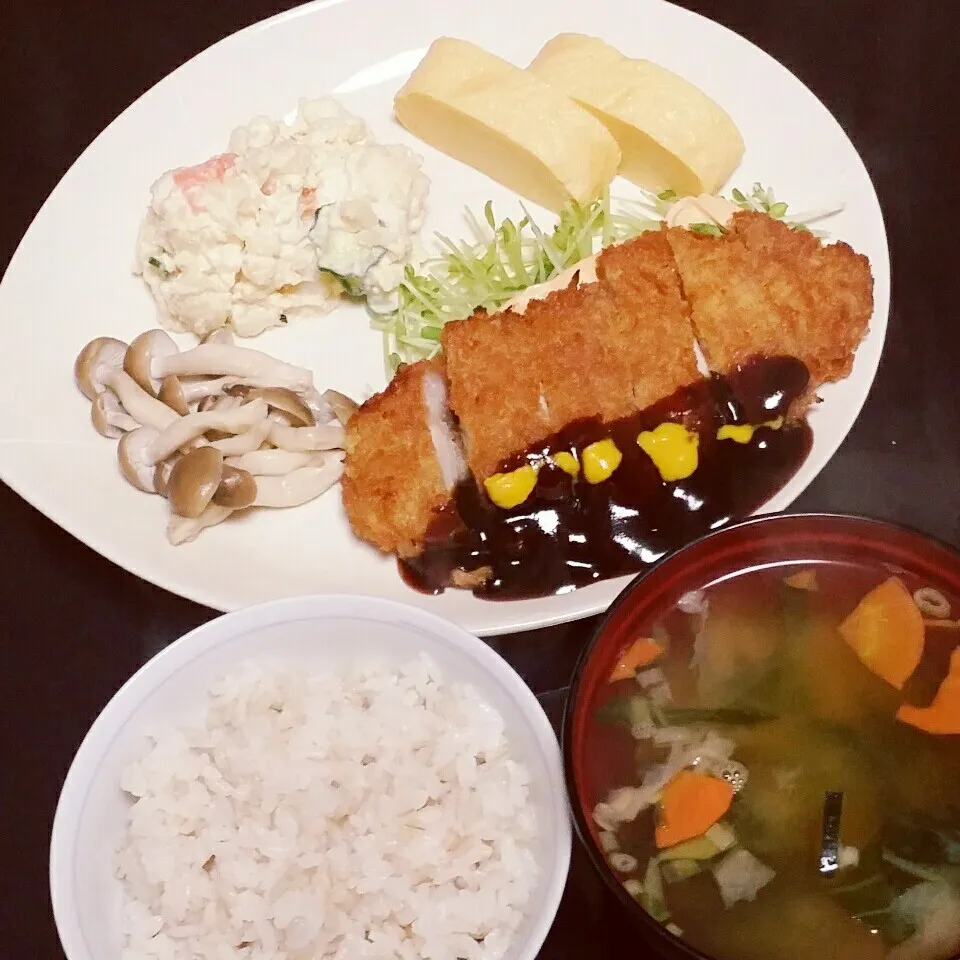 Snapdishの料理写真:もち豚のロースカツ|Yukiさん