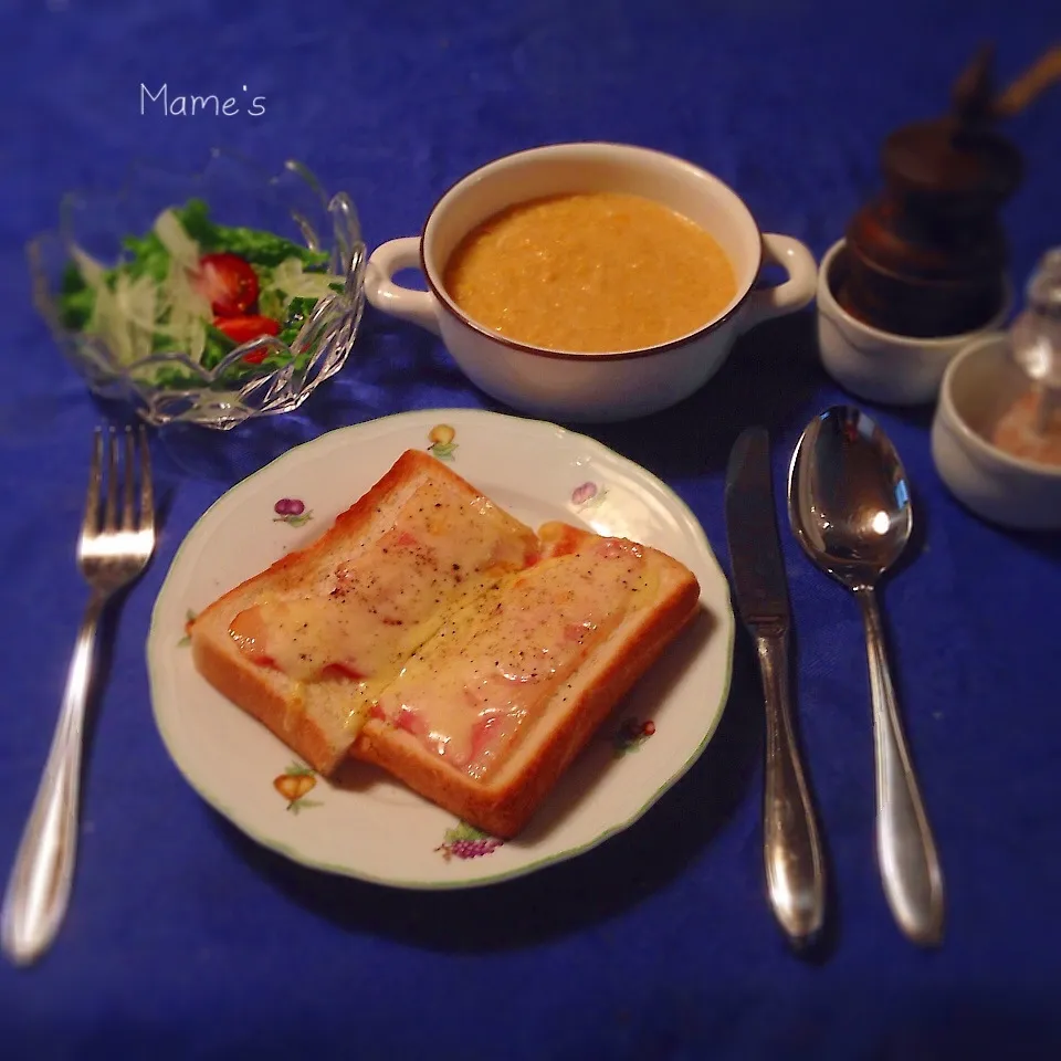 10月11日  息子の朝食♪|豆子さん