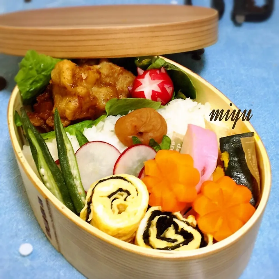 唐揚げのお弁当|miyuっちさん