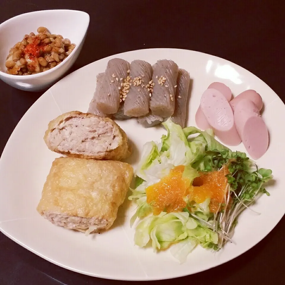 Snapdishの料理写真:キャベツミンチ稲荷|Yukiさん