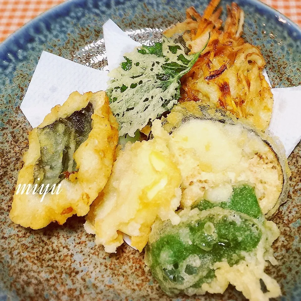 Snapdishの料理写真:鱧と野菜の天ぷら|miyuっちさん