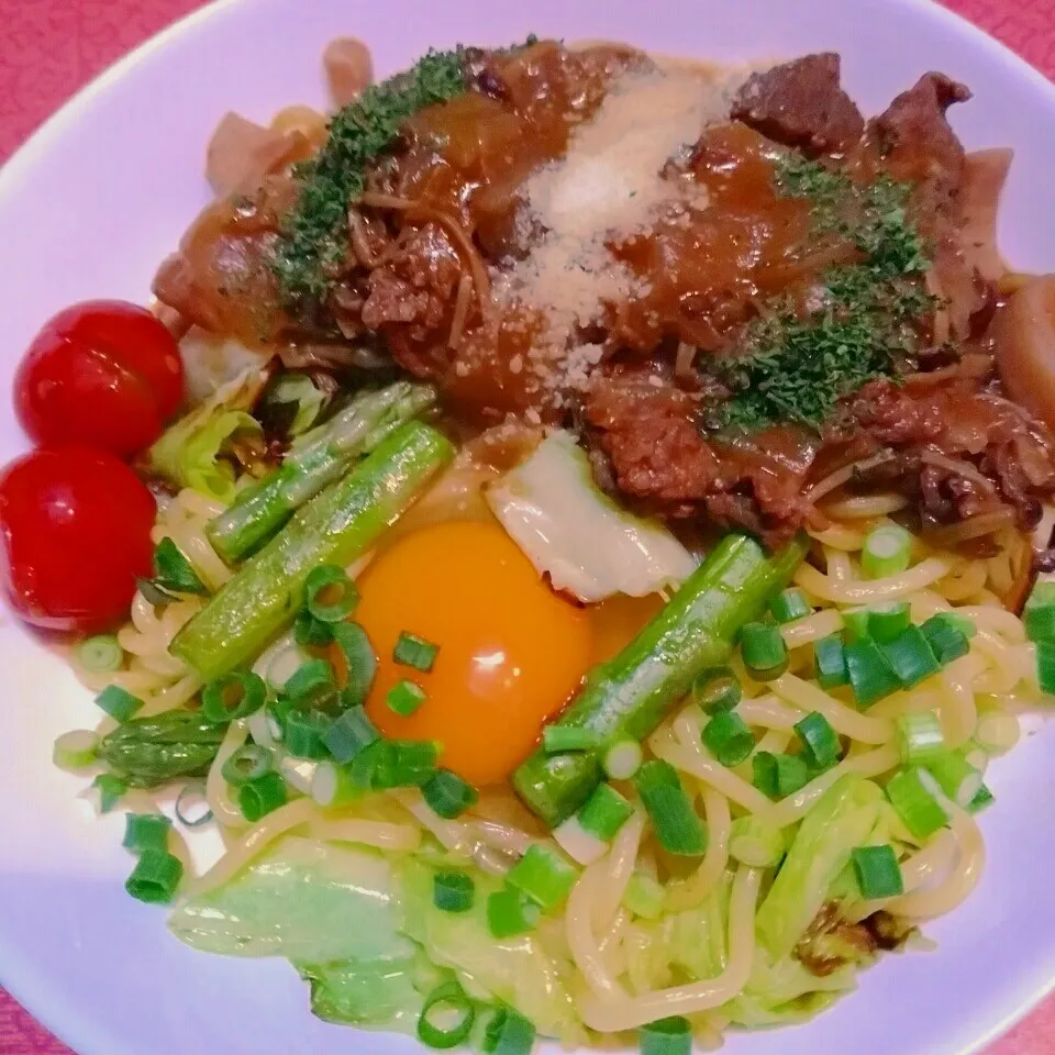 🔸🔷チャンポン麺のデミ焼きそば🔷🔸|@きなこさん