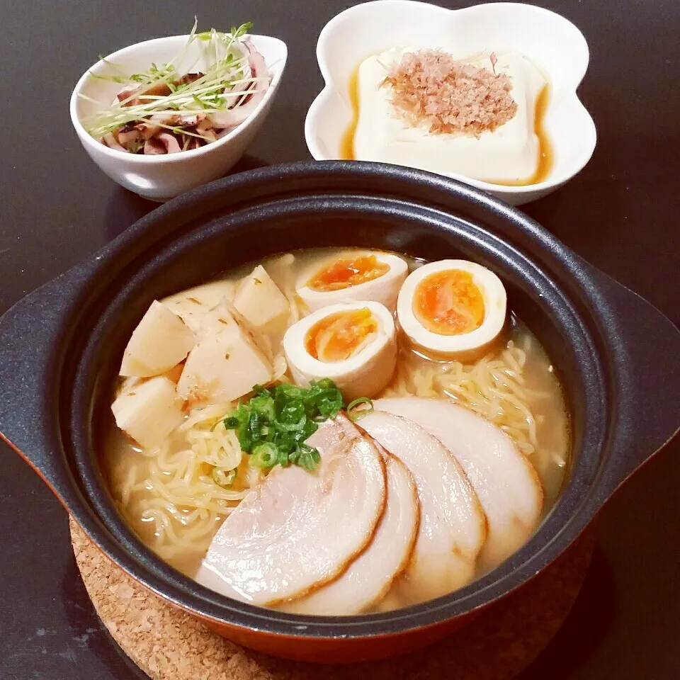 Snapdishの料理写真:ピリ辛醤油ラーメン|Yukiさん