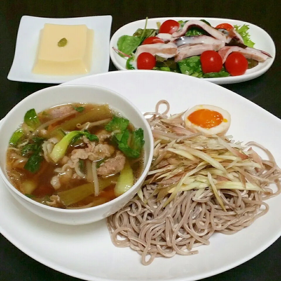 Snapdishの料理写真:スタミナつけ蕎麦|Yukiさん