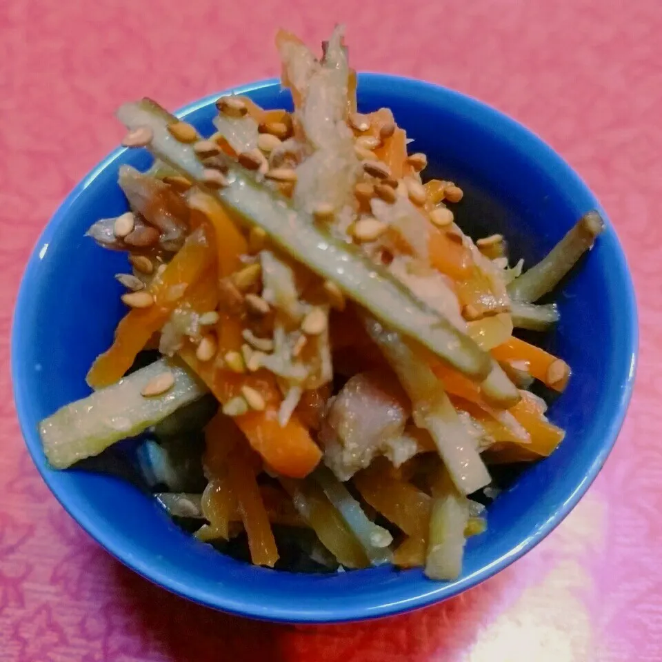 ツナ入り塩金平⭐隠し味に玄米甘酒入り|@きなこさん