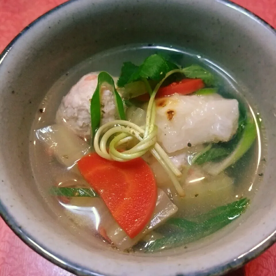 🎍鶏団子と牡蠣のお雑煮🎍|@きなこさん