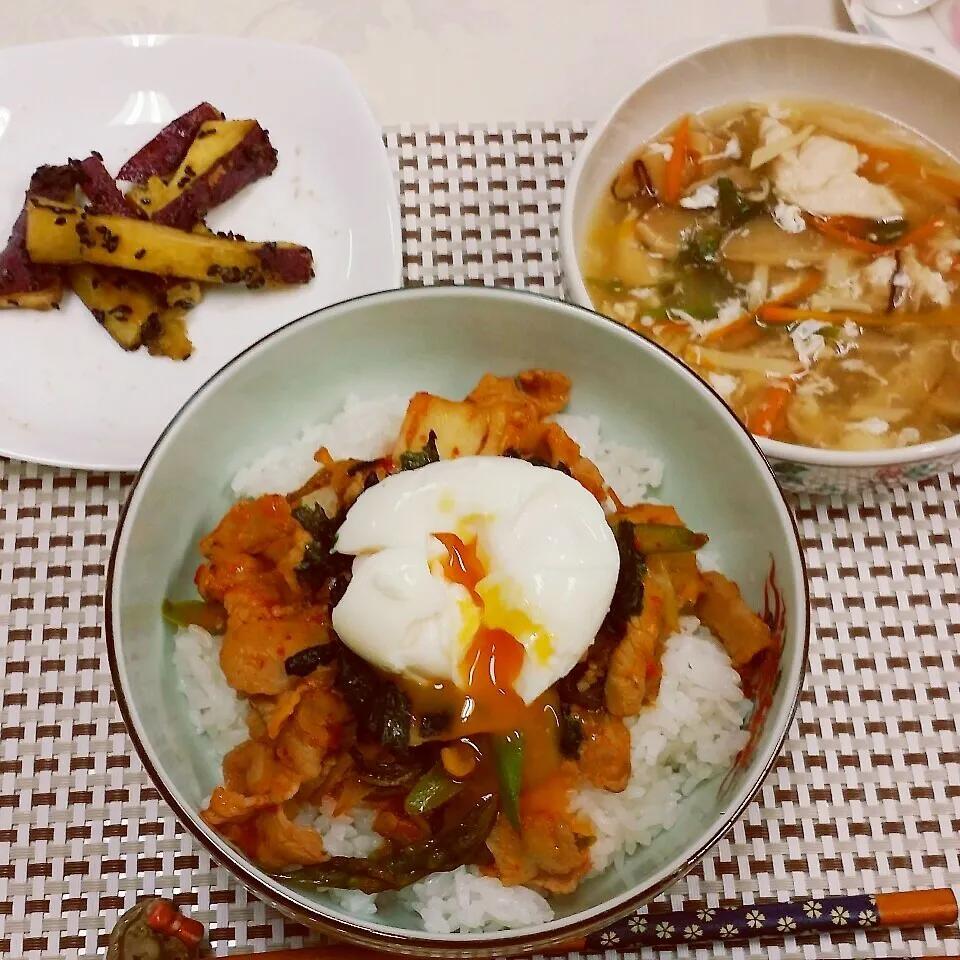 Snapdishの料理写真:豚キムチ丼|Yukiさん