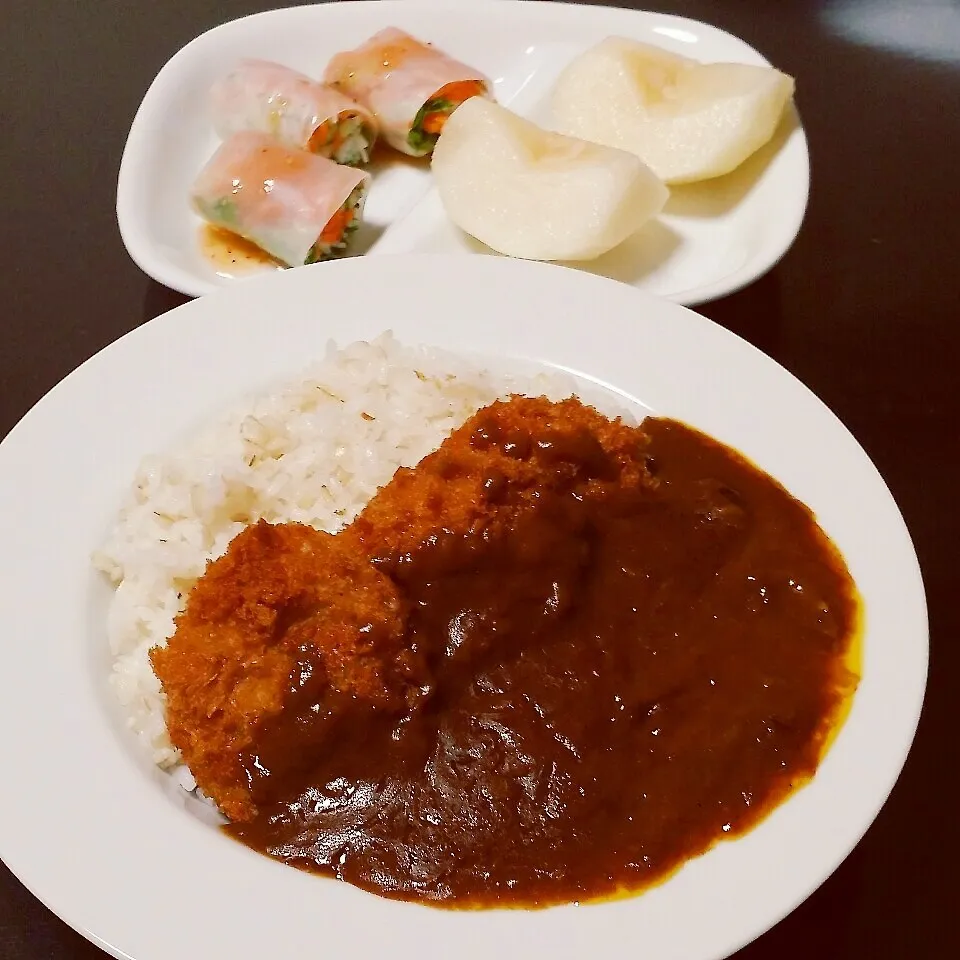 Snapdishの料理写真:ヒレカツカレー|Yukiさん