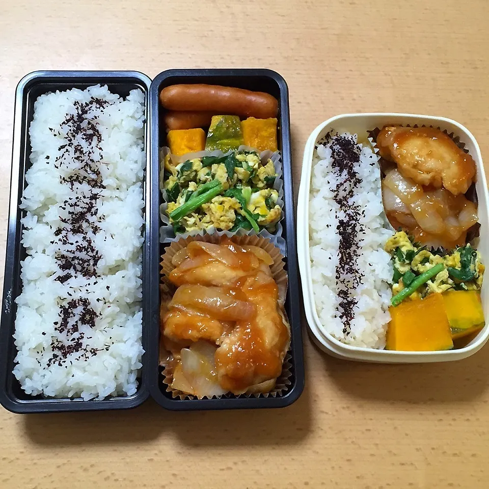 Snapdishの料理写真:オット弁当&自分弁当0127|hisakoさん