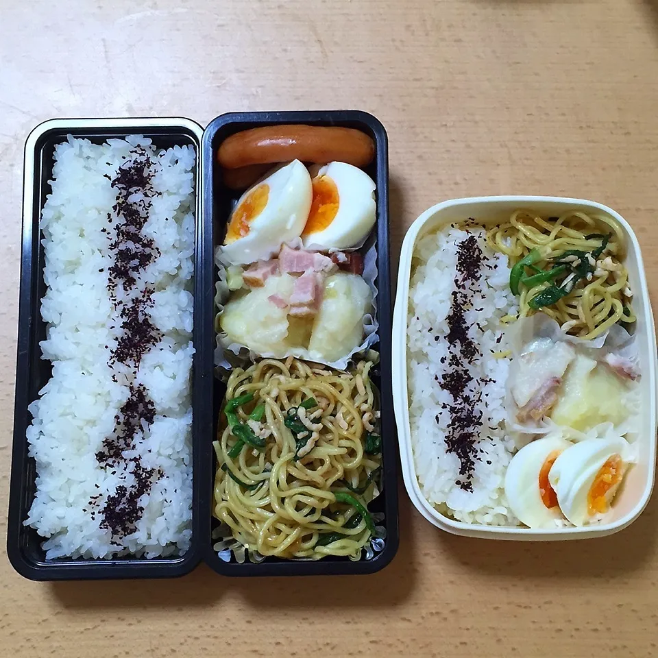 Snapdishの料理写真:オット弁当&自分弁当0106|hisakoさん