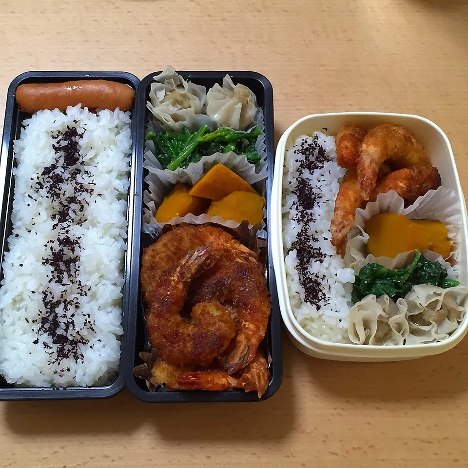 Snapdishの料理写真:オット弁当&自分弁当0104|hisakoさん