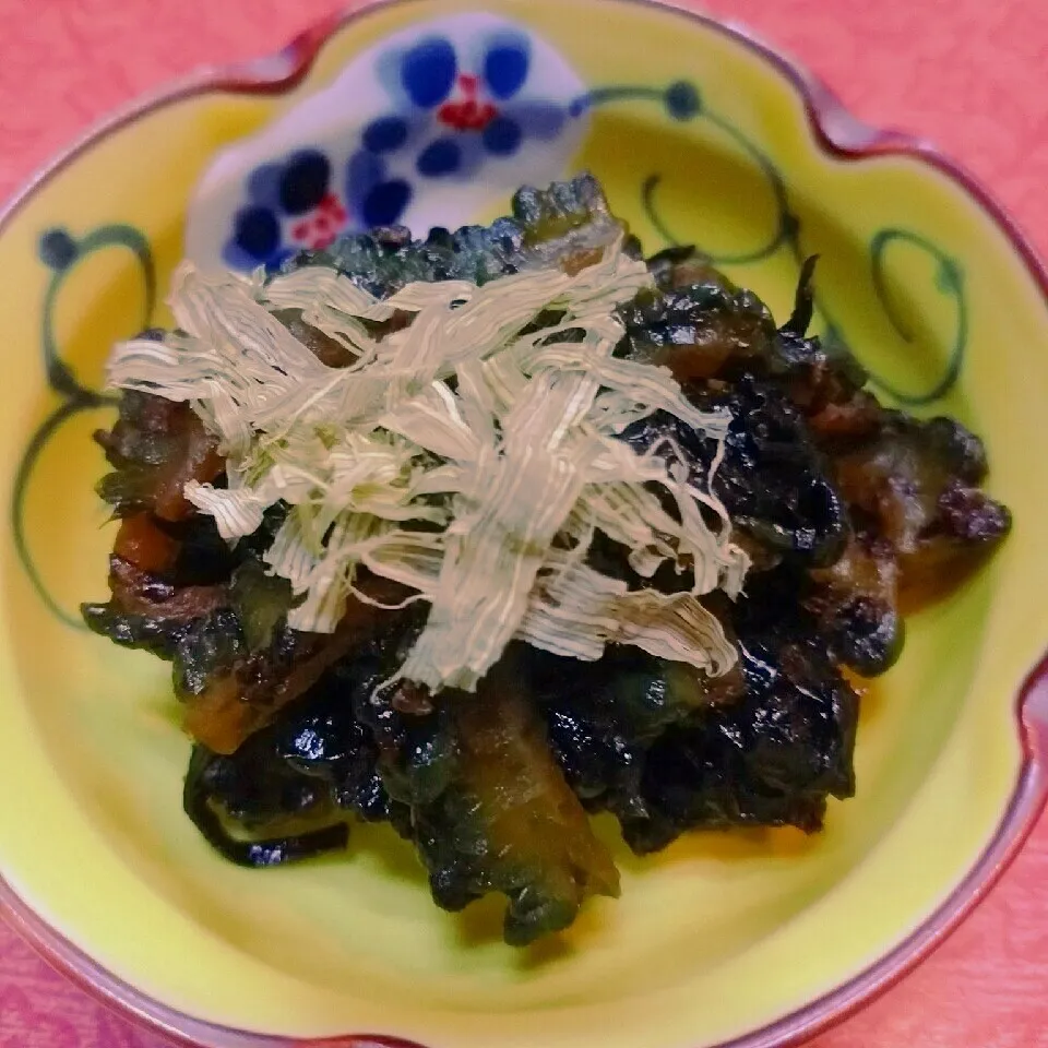 湿気った海苔でゴーヤの佃煮|@きなこさん