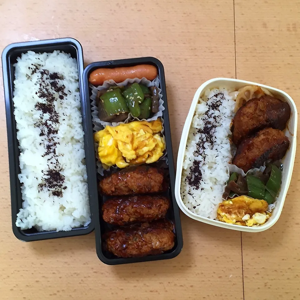 Snapdishの料理写真:オット弁当&自分弁当1201|hisakoさん