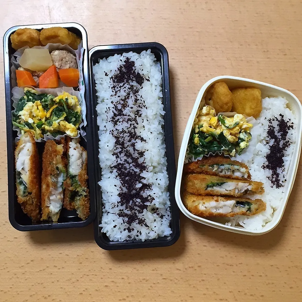 Snapdishの料理写真:オット弁当&自分弁当1125|hisakoさん