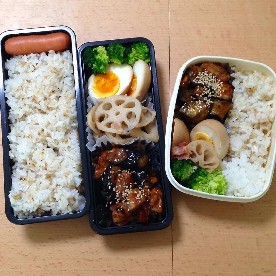 Snapdishの料理写真:オット弁当&自分弁当1116|hisakoさん