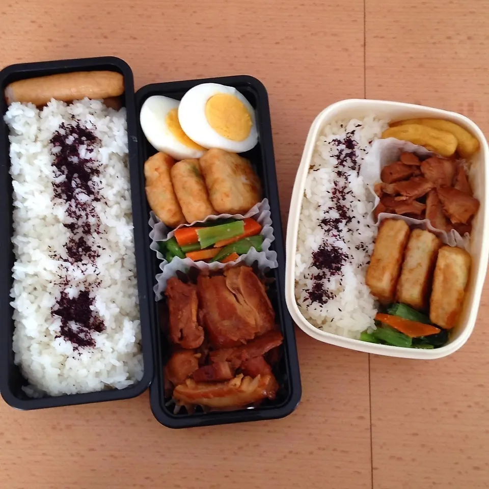 Snapdishの料理写真:オット弁当&自分弁当1106|hisakoさん