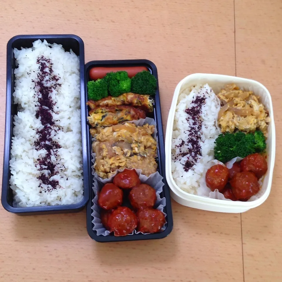 Snapdishの料理写真:オット弁当&自分弁当1007|hisakoさん