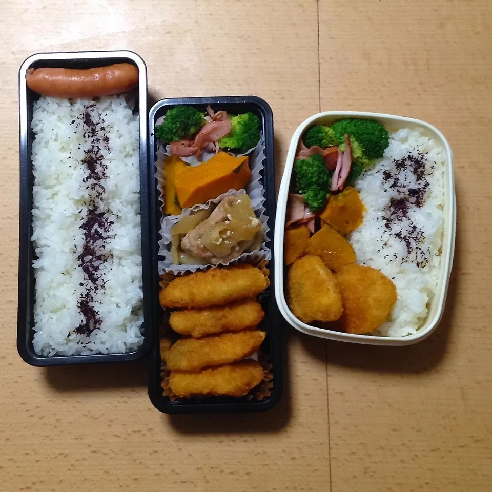 Snapdishの料理写真:オット弁当&自分弁当0909|hisakoさん