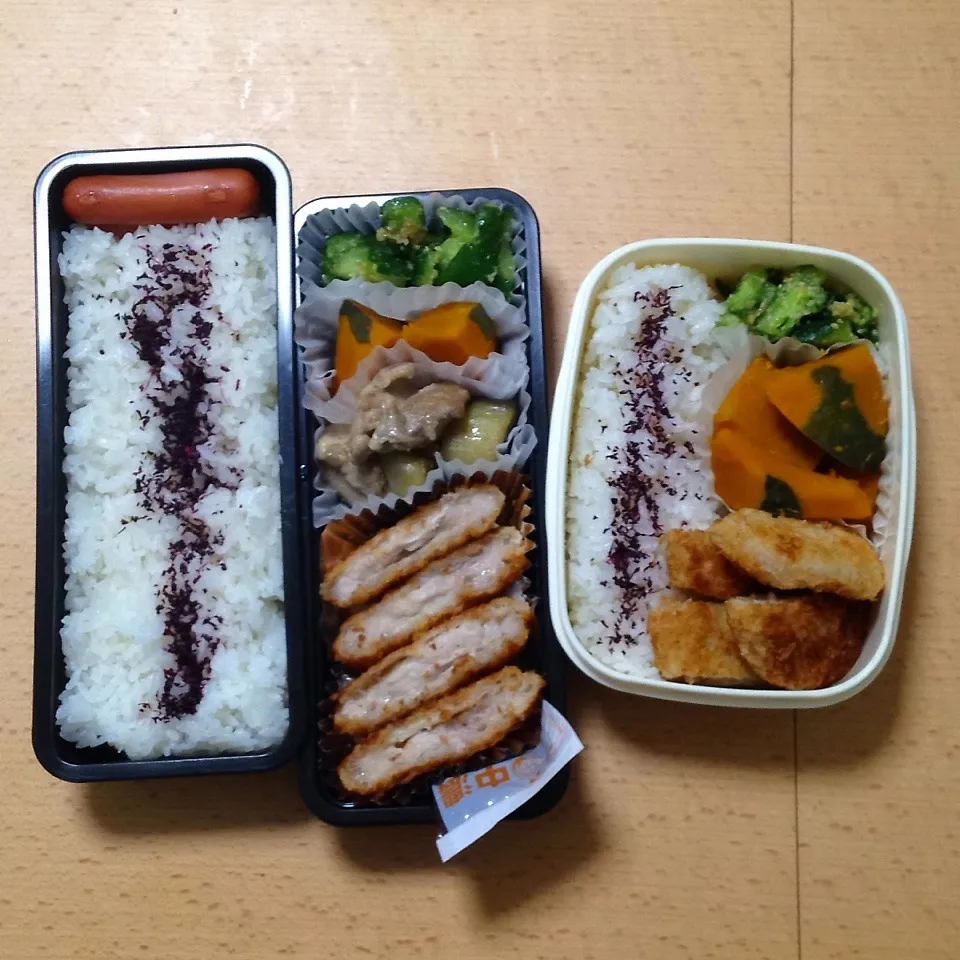 Snapdishの料理写真:オット弁当&自分弁当0903|hisakoさん