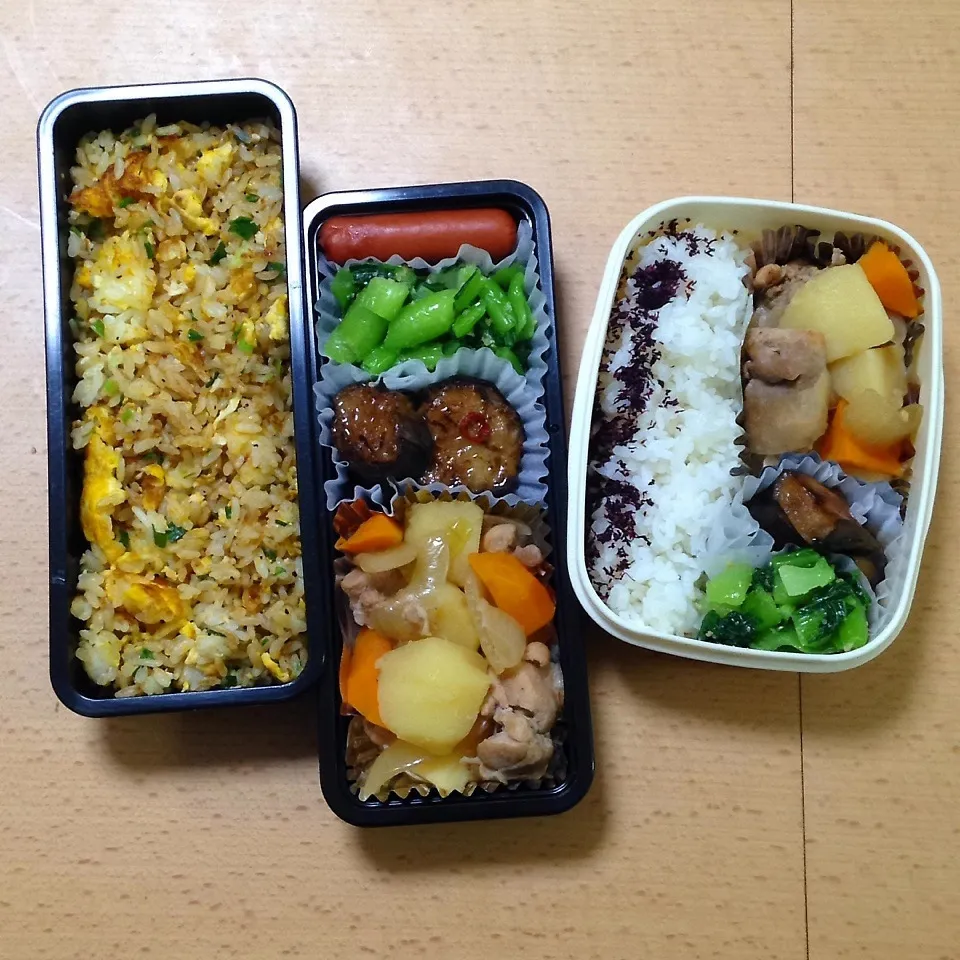 Snapdishの料理写真:オット弁当&自分弁当0901|hisakoさん