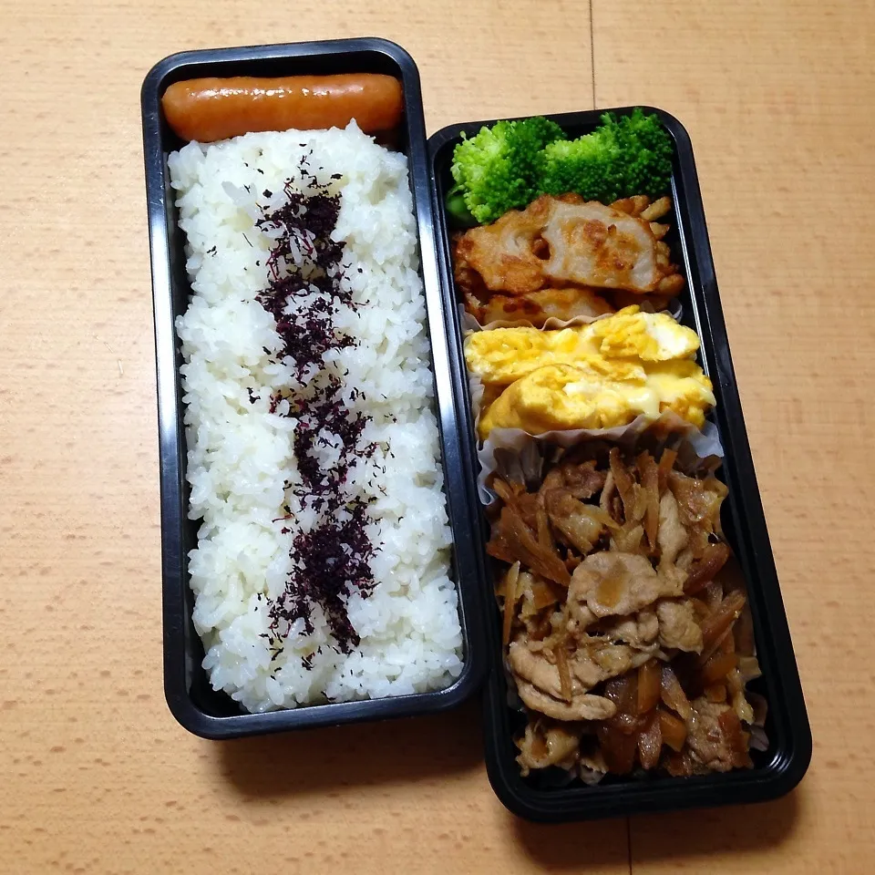 Snapdishの料理写真:オット弁当0709|hisakoさん