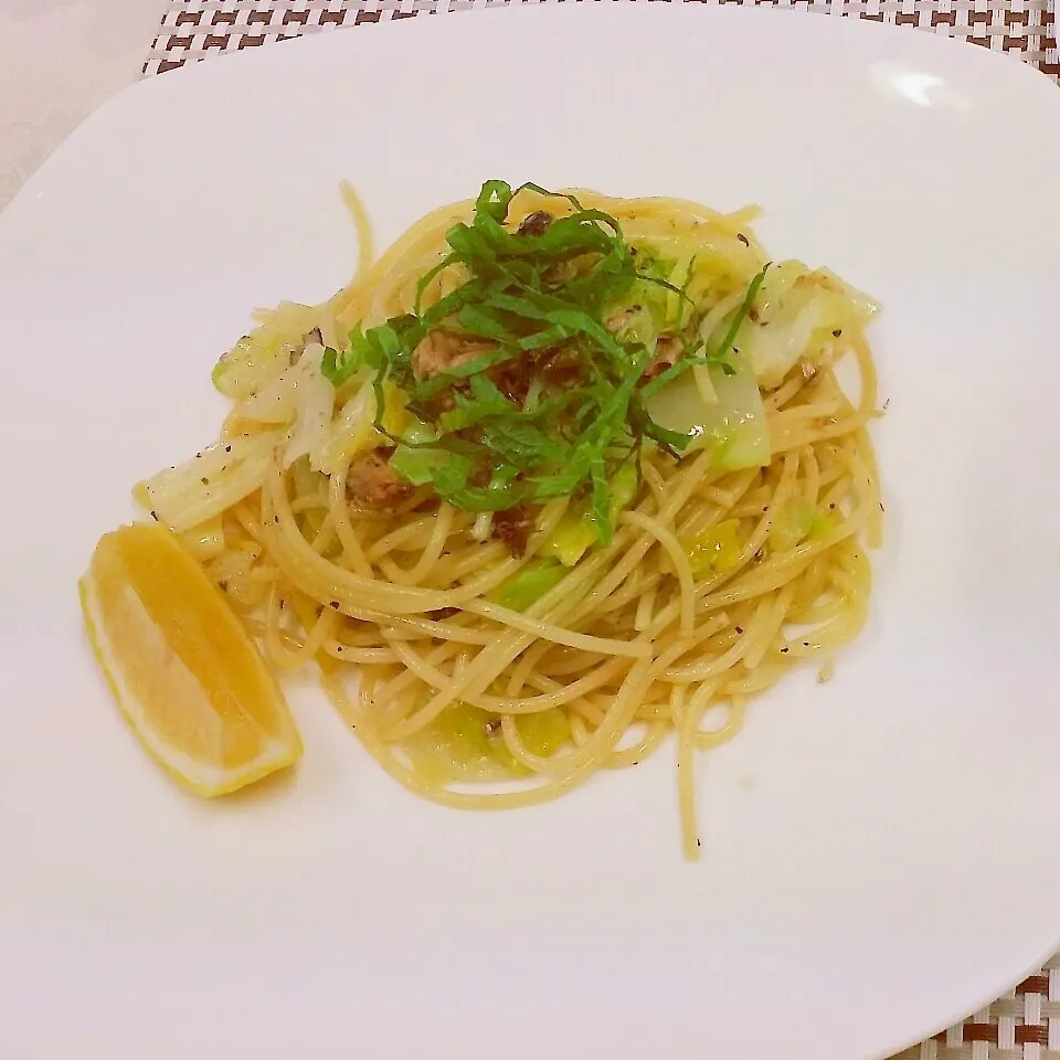 オイルサーディンとキャベツのパスタ|Yukiさん