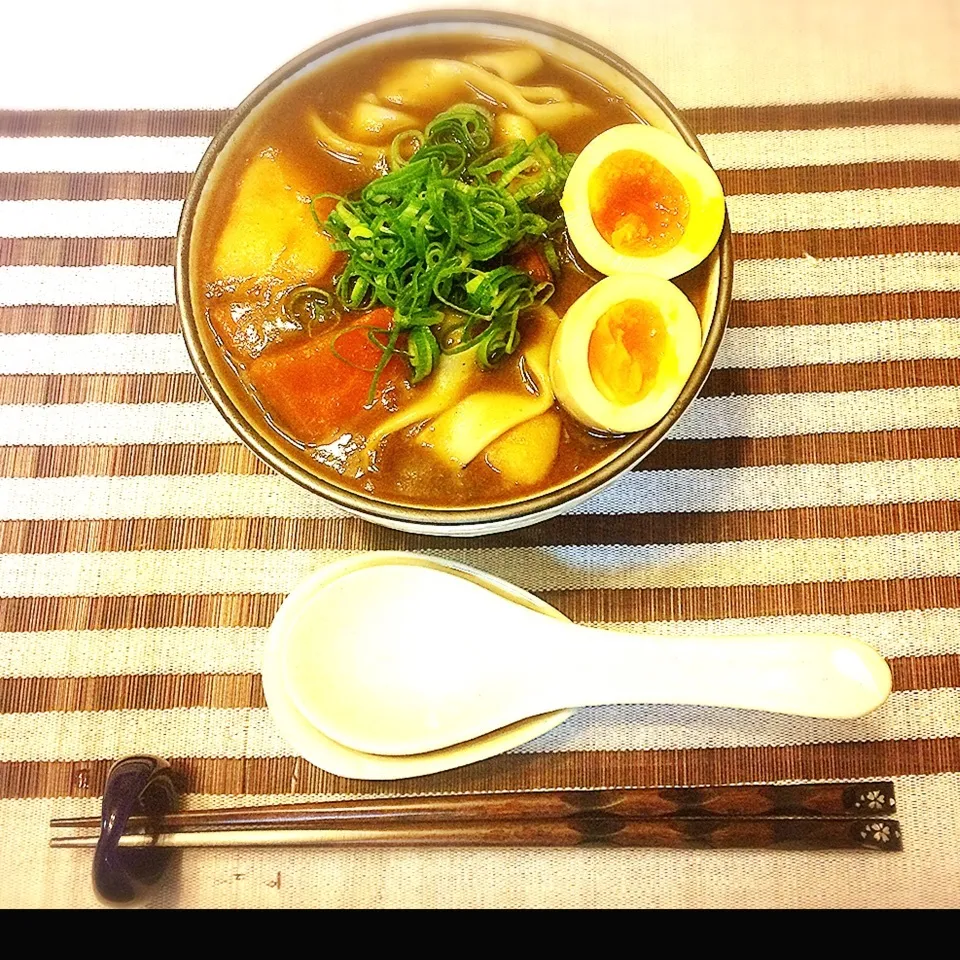 旨だしきしめんカレーうどん🎵|きょんさん