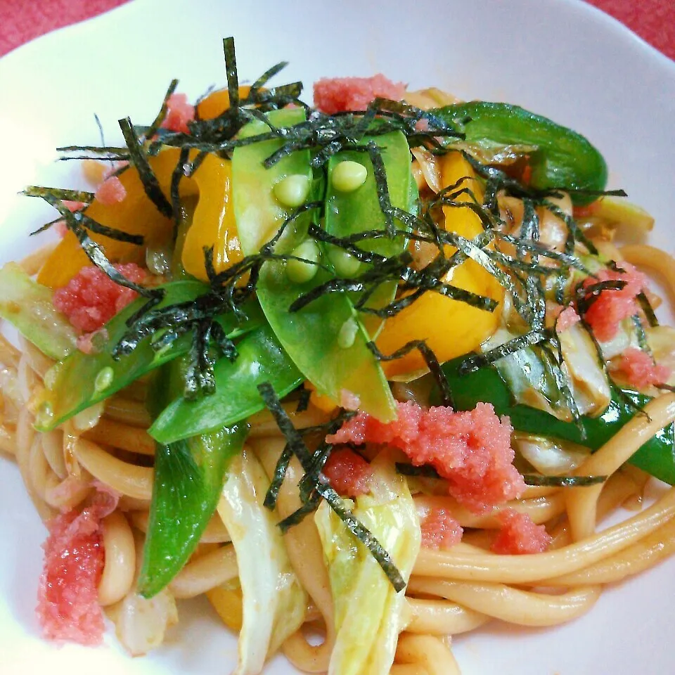 香ばし醤油の焼きうどん|@きなこさん