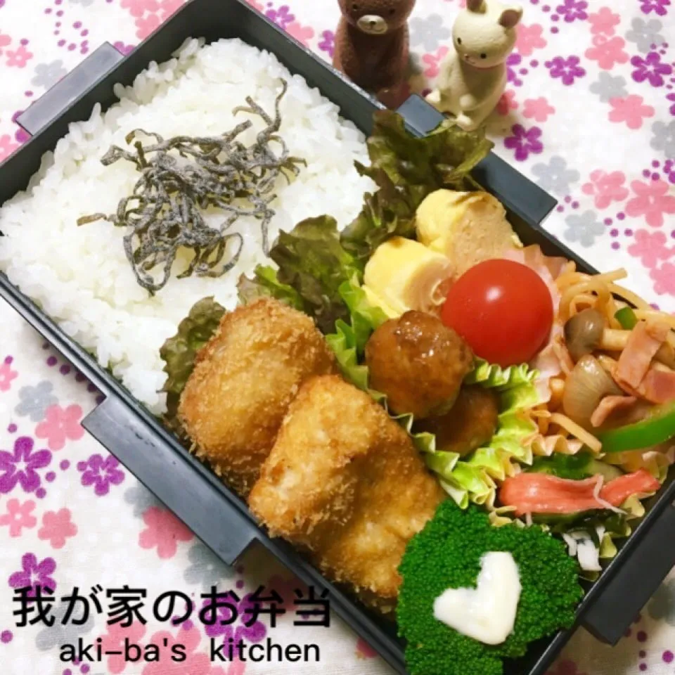 我が家のお弁当:ロースカツ|アキーバさん