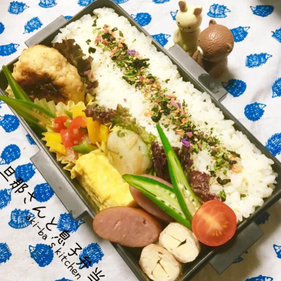 旦那さんと息子弁当:mizukiさんのお豆腐鶏つくね|アキーバさん